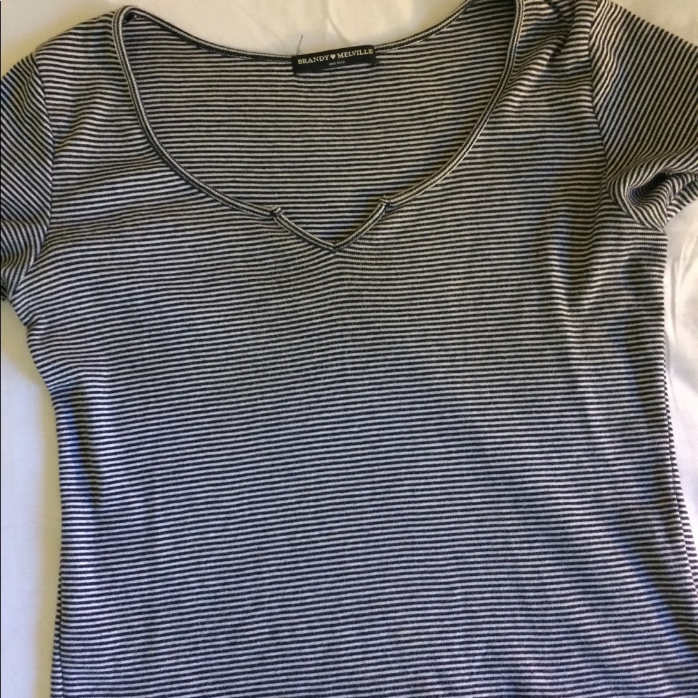 **Brandy Melville striped crop top **